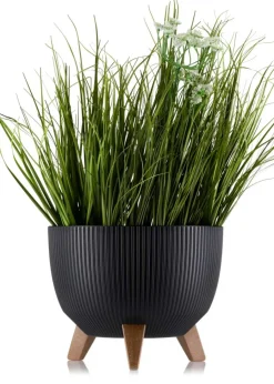 Donica Rosa linea ECO czarna 29xh18 cm