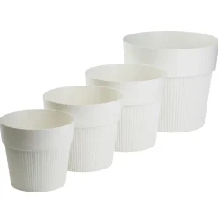 Donica SILVA LINE recykling kremowa h12,7x14,5 cm