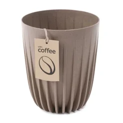 Donica Stripped ECO coffee latte 19xh23 cm