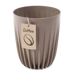 Donica Stripped ECO coffee latte 30xh36 cm
