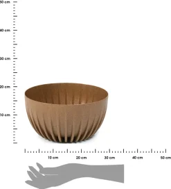 Donica Stripped ECO naturalne drewno 30xh16 cm