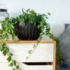 Donica Stripped ECO recykling wisząca czarna 30xh16 cm