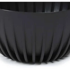 Donica Stripped ECO recykling wisząca czarna 30xh16 cm