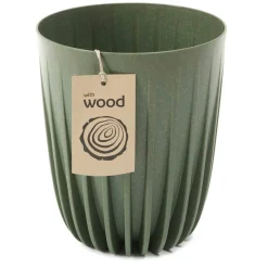 Donica Stripped ECO wood zielona 39xh46 cm