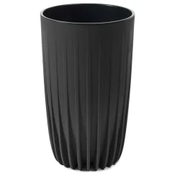 Donica Stripped Wysoka ECO recykling czarna 30xh51cm