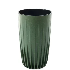Donica Stripped Wysoka ECO wood zielona 25xh42 cm