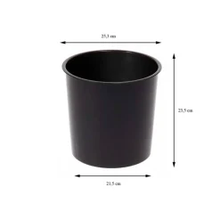 Donica Stripped Wysoka ECO coffee latte 25xh42 cm