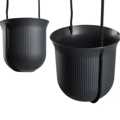 Donica wisząca AERA HANG recykling antracyt 17,9 cm