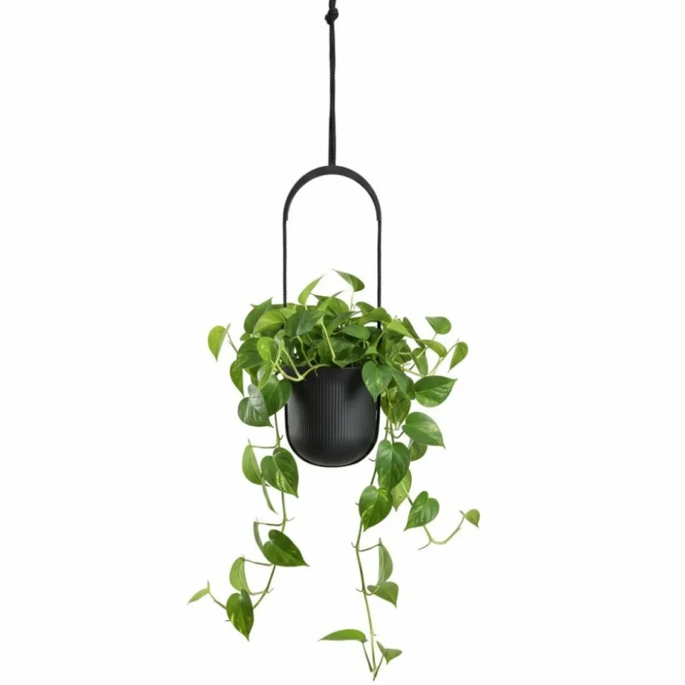 Donica wisząca AERA HANG recykling antracyt 17,9 cm