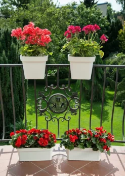 Donica balustradowa Lys antracyt 29 cm * HowHomely Online