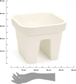 Donica balustradowa Lys kremowa 29 cm * HowHomely Hot