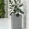 Donica Betonique deska recykling szara h60x40 cm * HowHomely Outlet