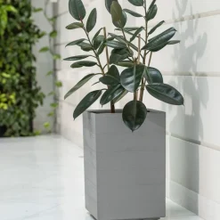 Donica Betonique deska recykling szara h60x40 cm * HowHomely Outlet