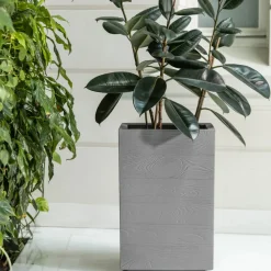 Donica Betonique deska recykling szara h60x40 cm * HowHomely Outlet
