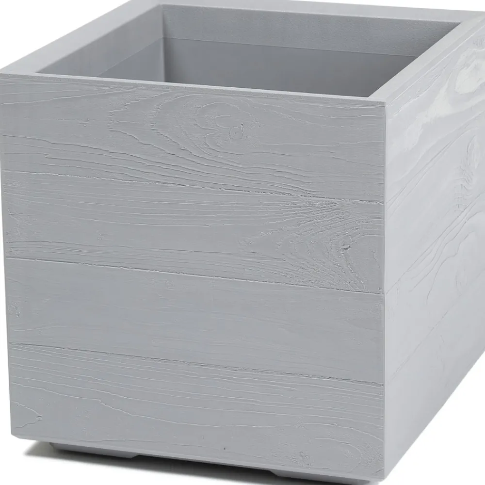 Donica Betonique deska recykling szara h40x40 cm * HowHomely Outlet