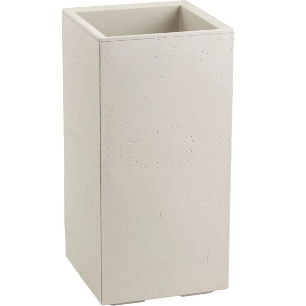 Donica Betonique na kółkach beton recykling beż 30x30xh60 cm * HowHomely Sale