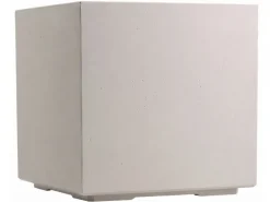 Donica Betonique na kółkach beton recykling beż 40x40xh40 cm * HowHomely Clearance