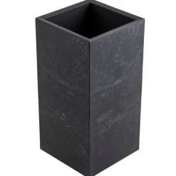 Donica Betonique na kółkach czarny beton 30x30xh60 cm * HowHomely Outlet
