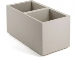 Donica Betonique na kółkach deska recykling beż h39X78 cm * HowHomely Sale