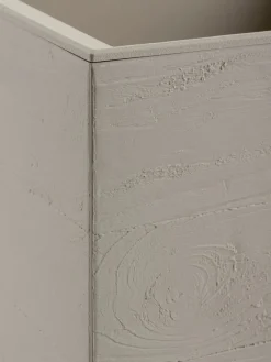 Donica Betonique na kółkach deska recykling beż h39X78 cm * HowHomely Sale