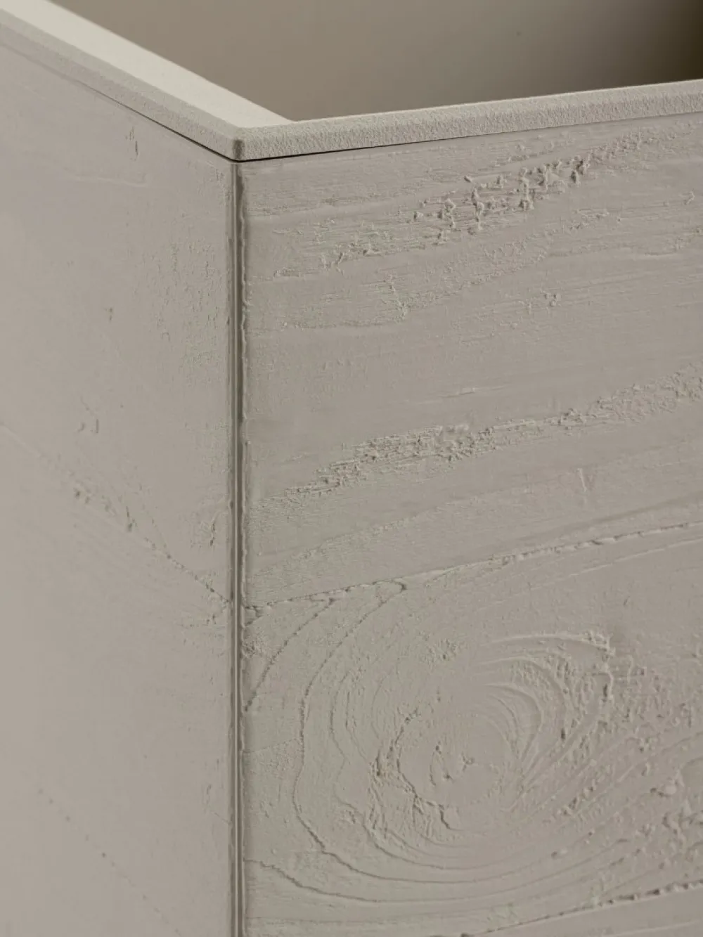 Donica Betonique na kółkach deska recykling beż h39X78 cm * HowHomely Sale