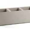 Donica Betonique na kółkach deska recykling beż 90x30xh30 cm * HowHomely Sale