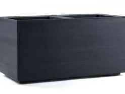 Donica Betonique na kółkach deska recykling antracyt H39X78 cm * HowHomely Sale
