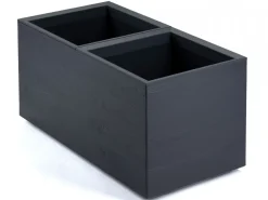 Donica Betonique na kółkach deska recykling antracyt H39X78 cm * HowHomely Sale