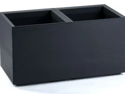 Donica Betonique na kółkach deska recykling antracyt H39X78 cm * HowHomely Sale