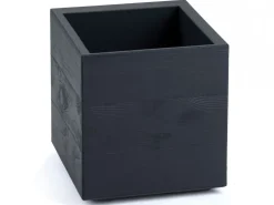 Donica Betonique na kółkach deska recykling antracyt 30x30xh30 cm * HowHomely Discount