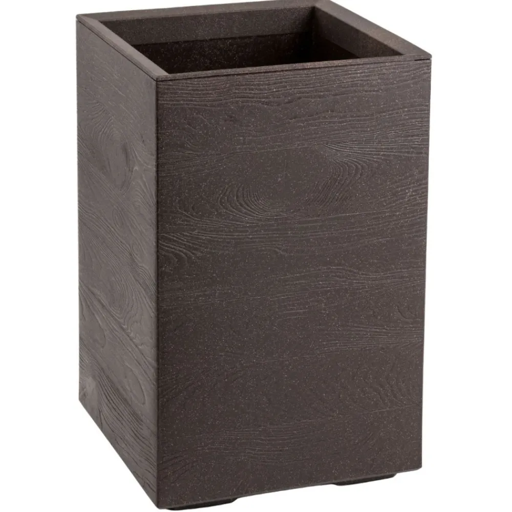 Donica Betonique na kółkach deska coffee espresso H60x40 cm * HowHomely Outlet