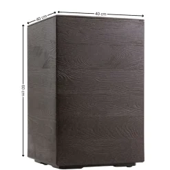 Donica Betonique na kółkach deska coffee espresso H60x40 cm * HowHomely Outlet