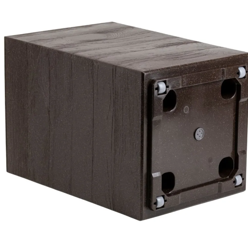 Donica Betonique na kółkach deska coffee espresso H60x40 cm * HowHomely Outlet