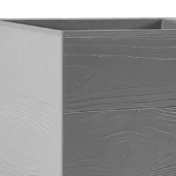 Donica Betonique na kółkach deska recykling szara 30x30xh60 cm * HowHomely Online