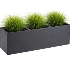 Donica Betonique na kółkach ECO antracyt 90x30xh30 cm * HowHomely Online