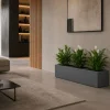 Donica Betonique na kółkach recykling beton szary 90x30xh30 cm * HowHomely New