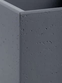 Donica Betonique na kółkach recykling beton szary 90x30xh30 cm * HowHomely New