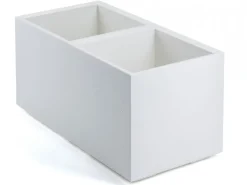Donica Betonique na kółkach recykling beton kremowy H39X78 cm * HowHomely Discount