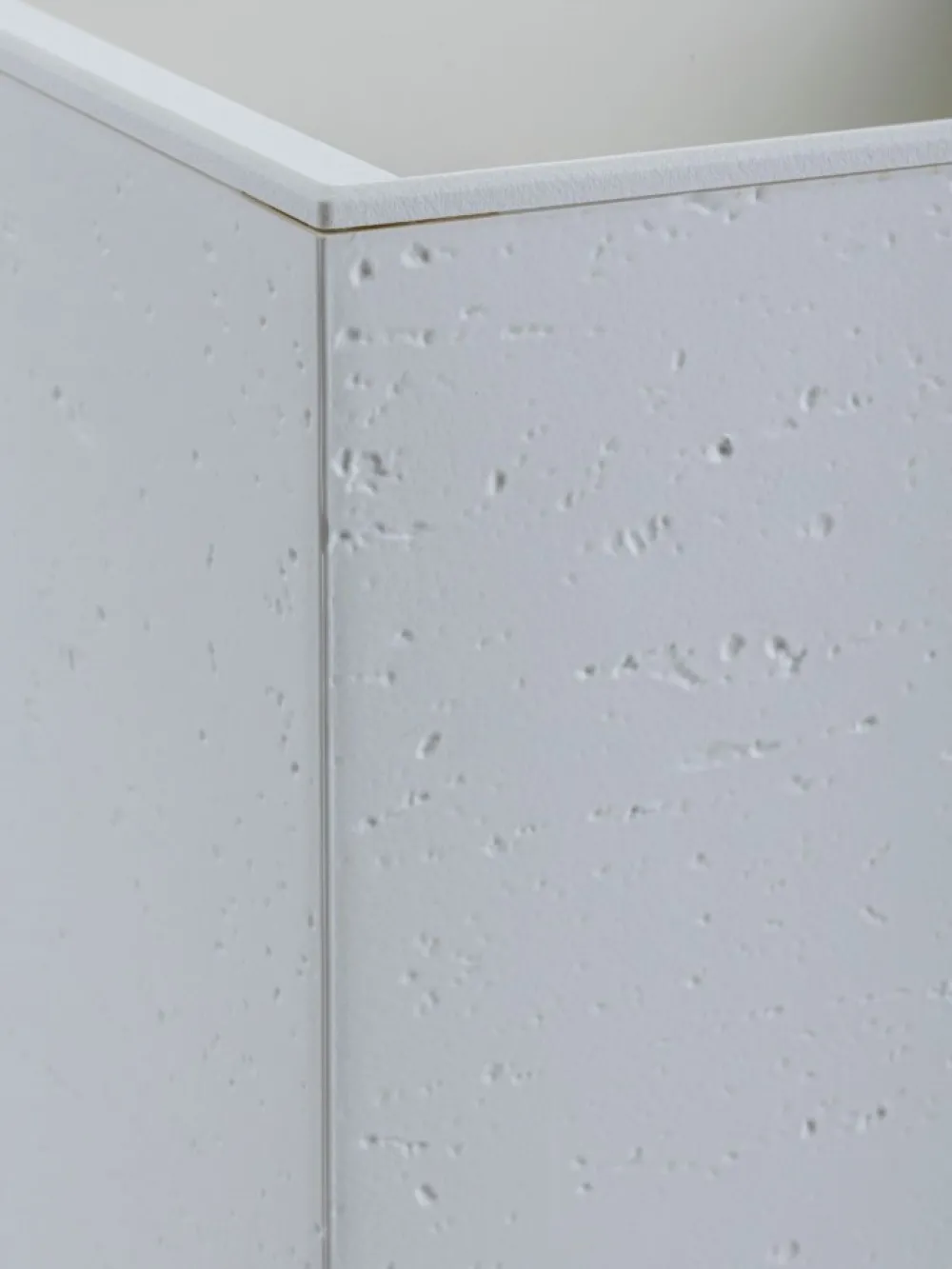Donica Betonique na kółkach recykling beton kremowy H39X78 cm * HowHomely Discount