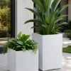 Donica Betonique na kółkach recykling beton kremowy H60x40 cm * HowHomely Discount