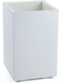 Donica Betonique na kółkach recykling beton kremowy H60x40 cm * HowHomely Discount