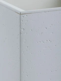 Donica Betonique na kółkach recykling beton kremowy 90x30xh30 cm * HowHomely Best