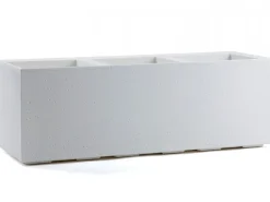 Donica Betonique na kółkach recykling beton kremowy 90x30xh30 cm * HowHomely Best