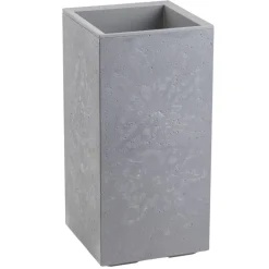 Donica Betonique na kółkach szary beton 30x30xh60 cm * HowHomely