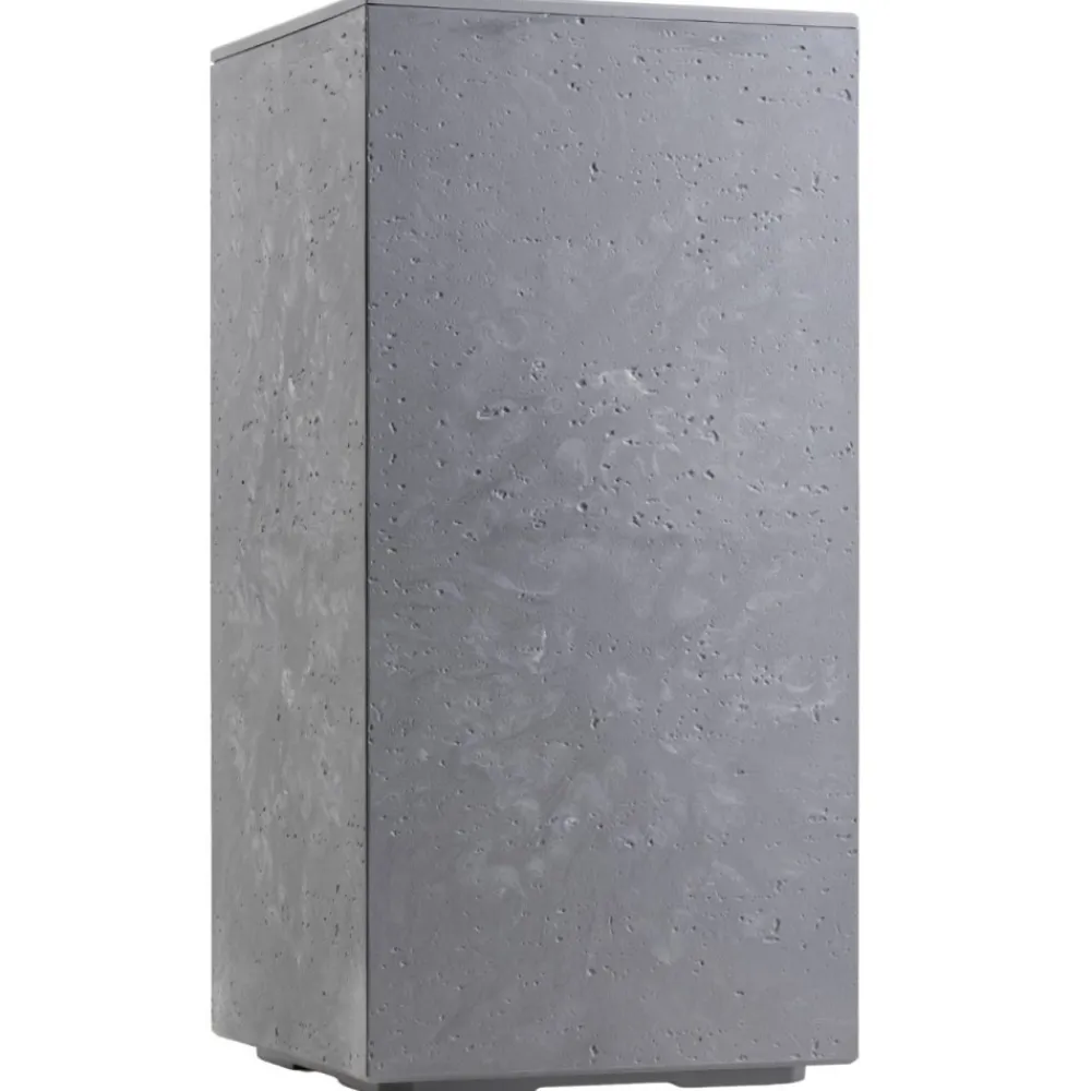 Donica Betonique na kółkach szary beton 30x30xh60 cm * HowHomely