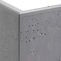 Donica Betonique na kółkach szary beton 30x30xh30 cm * HowHomely