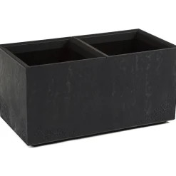 Donica Betonique recykling czarny beton h39X78 cm * HowHomely