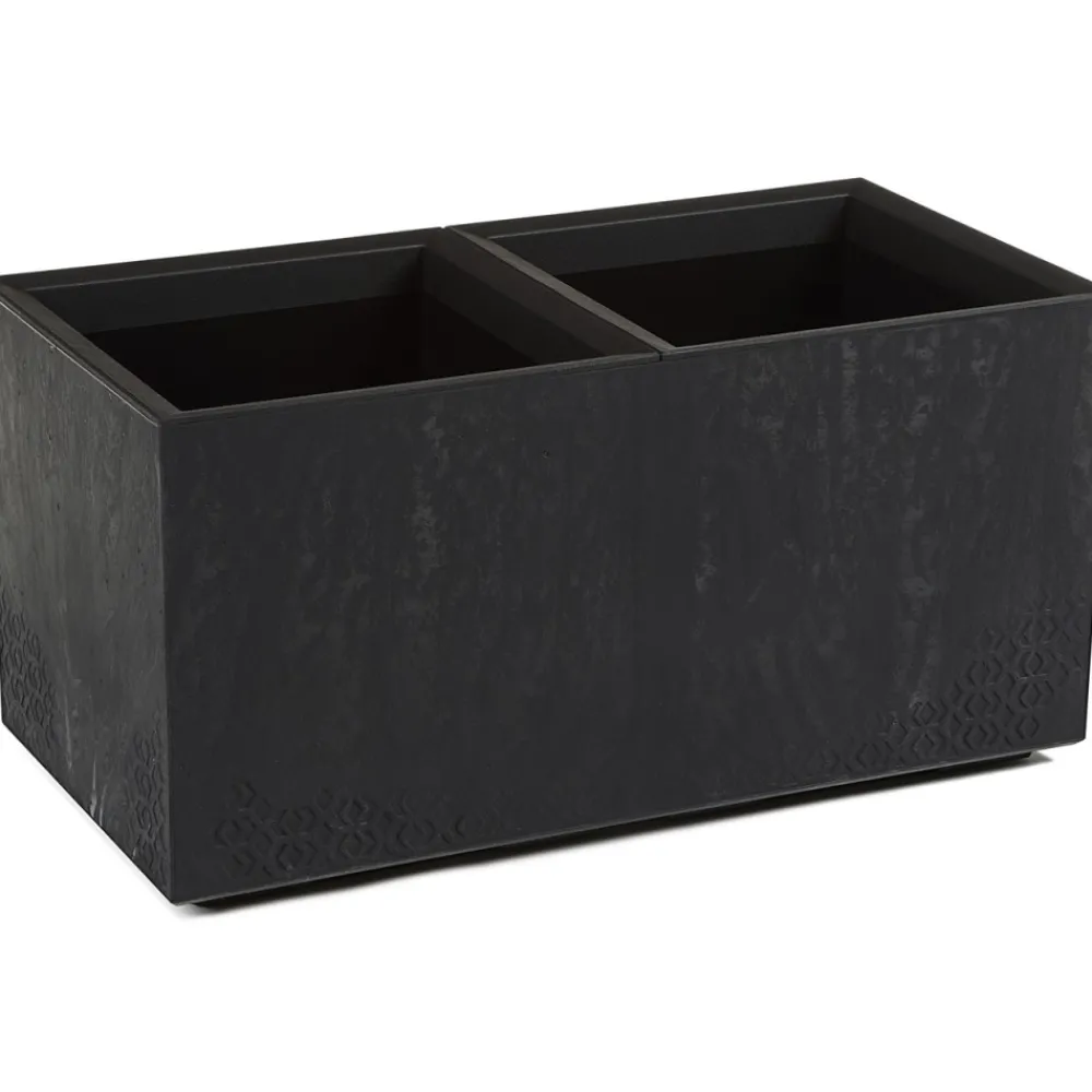 Donica Betonique recykling czarny beton h39X78 cm * HowHomely