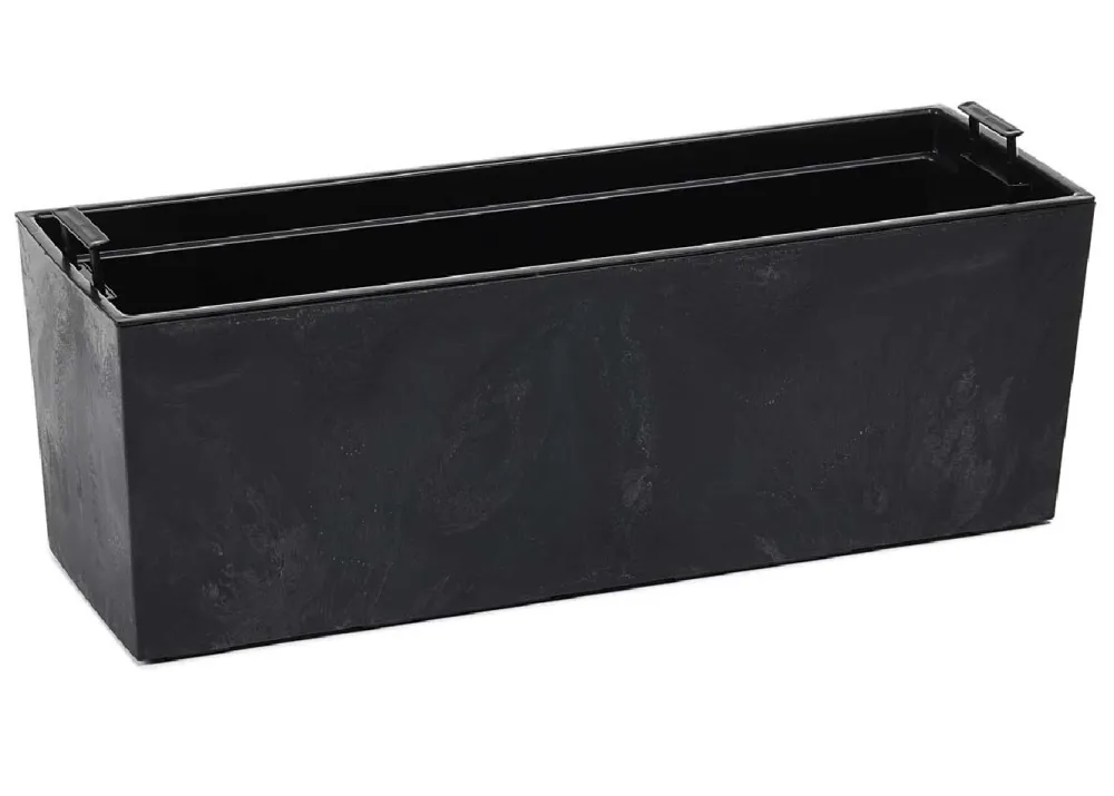 Donica Bouquet czarny beton 56xh19 cm * HowHomely New