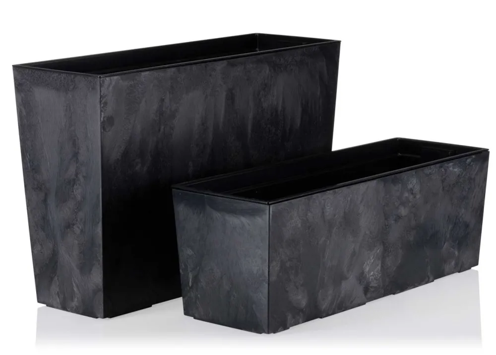 Donica Bouquet czarny beton 56xh19 cm * HowHomely New
